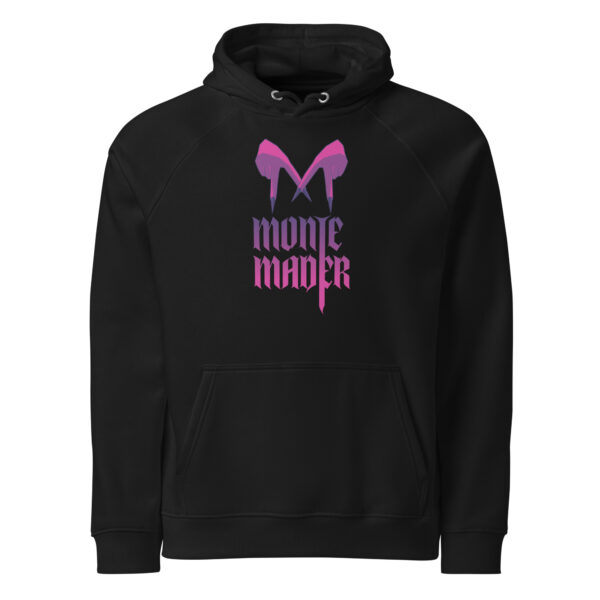 Monte Mader Official Logo on Unisex eco raglan hoodie