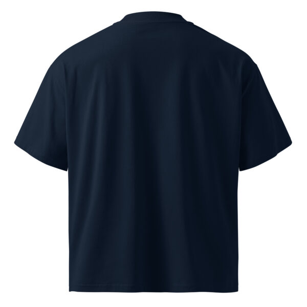 Monte Mader Official Logo on Unisex organic oversized high neck t-shirt - Image 2