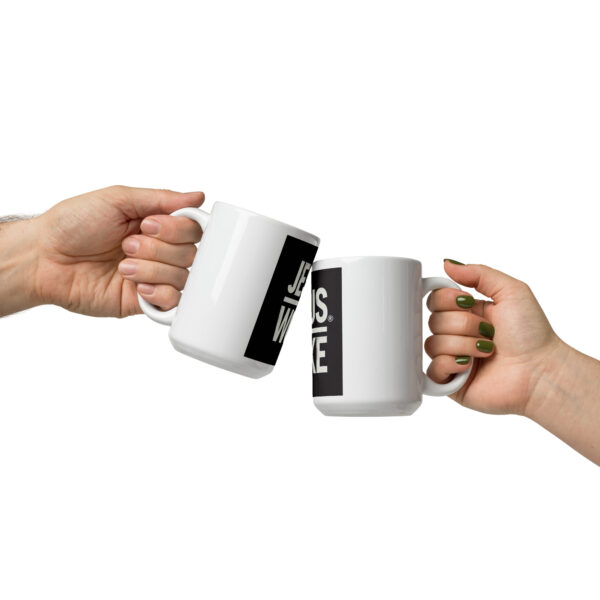 Jesus is Woke White glossy mug - Image 3