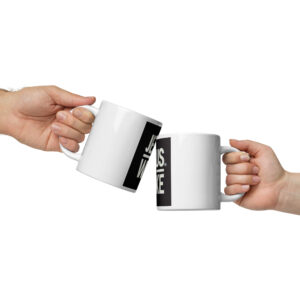 Jesus is Woke White glossy mug