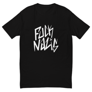 Fuck Nazis Short Sleeve T-shirt (Black)
