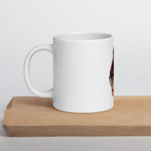 Monte Mader AKA the Intellectual on a White glossy mug