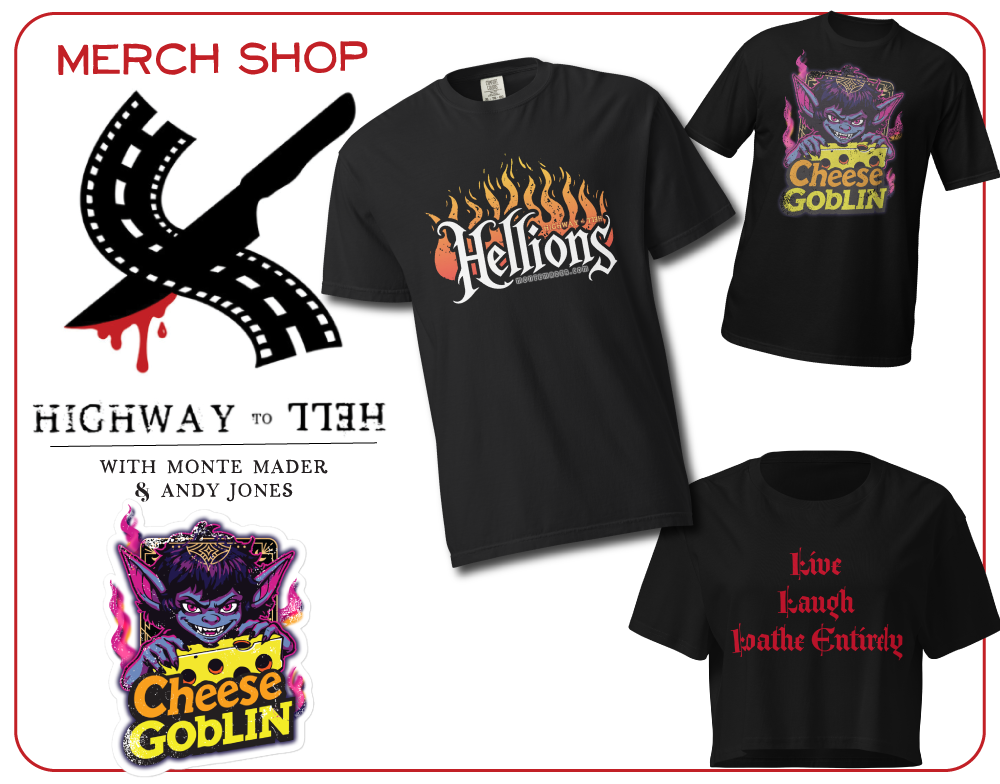 New Highway to Hell merch button.