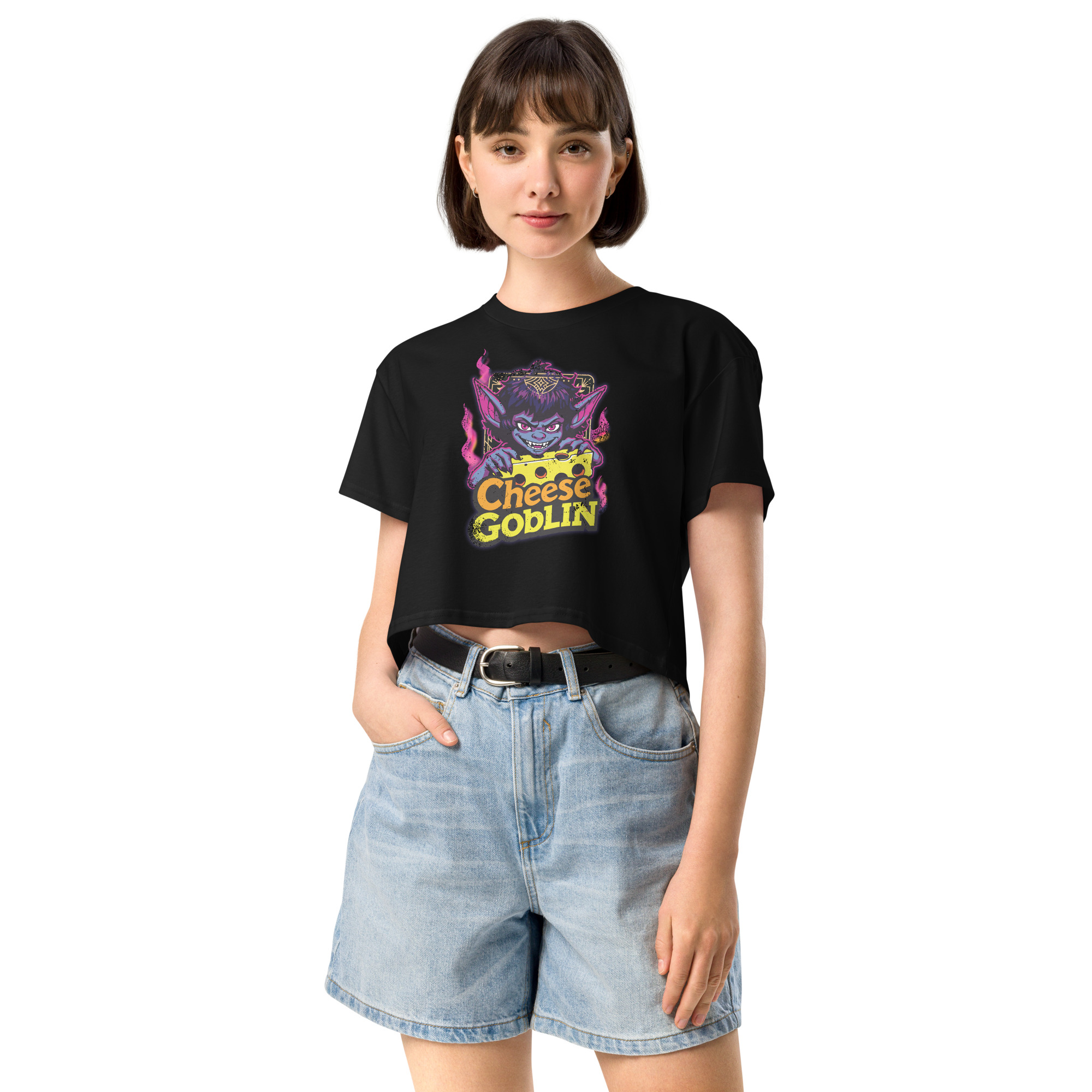 Cheese Block Havarti Crop Top