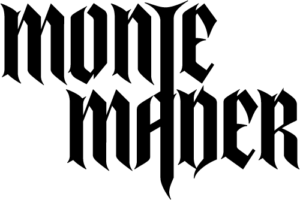 Monte Mader logo in black on a transparent background.